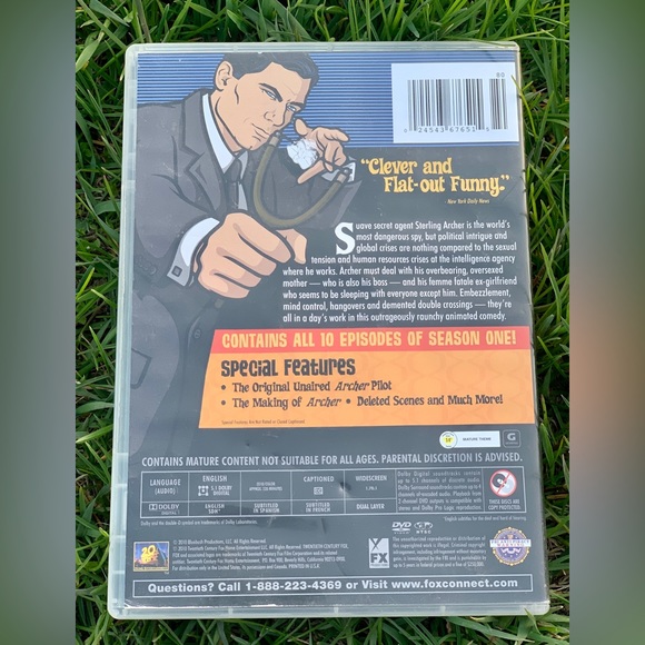 Complete Season One 2 Disc ARCHER DVD Set - Picture 2 of 10